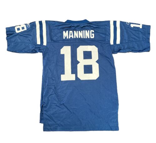Indianapolis Colts Peyton Manning Mens Medium Blue Reebok