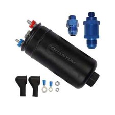 QFS 380LPH External Fuel Pump+10AN Inlet & -8AN Check Valve Fittings 50-1005