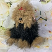 Yorkshire Terrier Dog YAPPER Plush TY Beanie Babies Stuffed Toy Gold Tag 2004