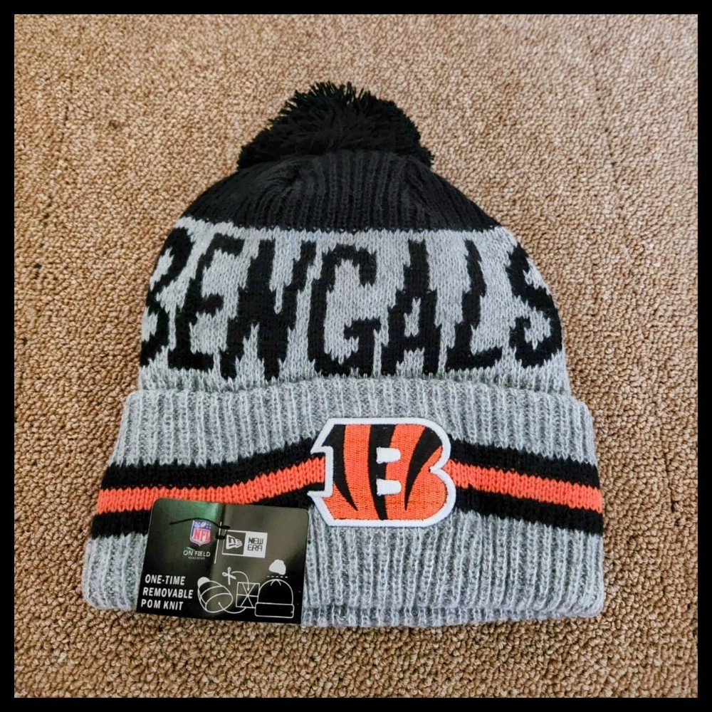 CINCINNATI BENGALS NFL FOOTBALL BEANIE HAT.