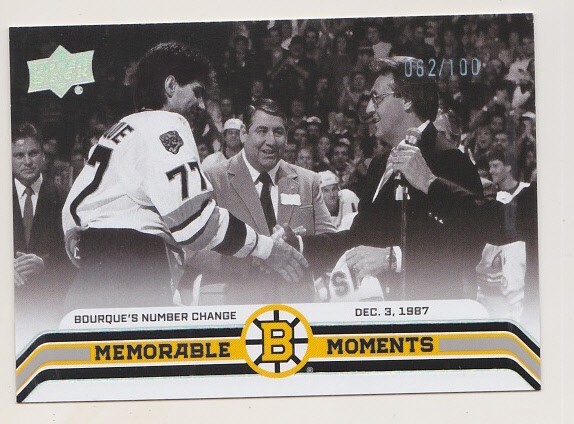 23-24 Upper Deck Ray Bourque /100 CENTURY MOMENTS Boston Bruins Centennial 2023