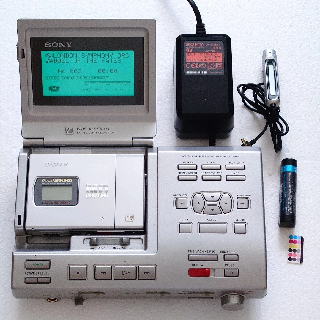 MDプレーヤー SONY MZ-R5ST 再生録音可能 動作品 一部難あり