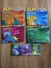 McDonald's Pokemon 2025 Happy Meal Box Set Of All 4 No Cards 3 Posters