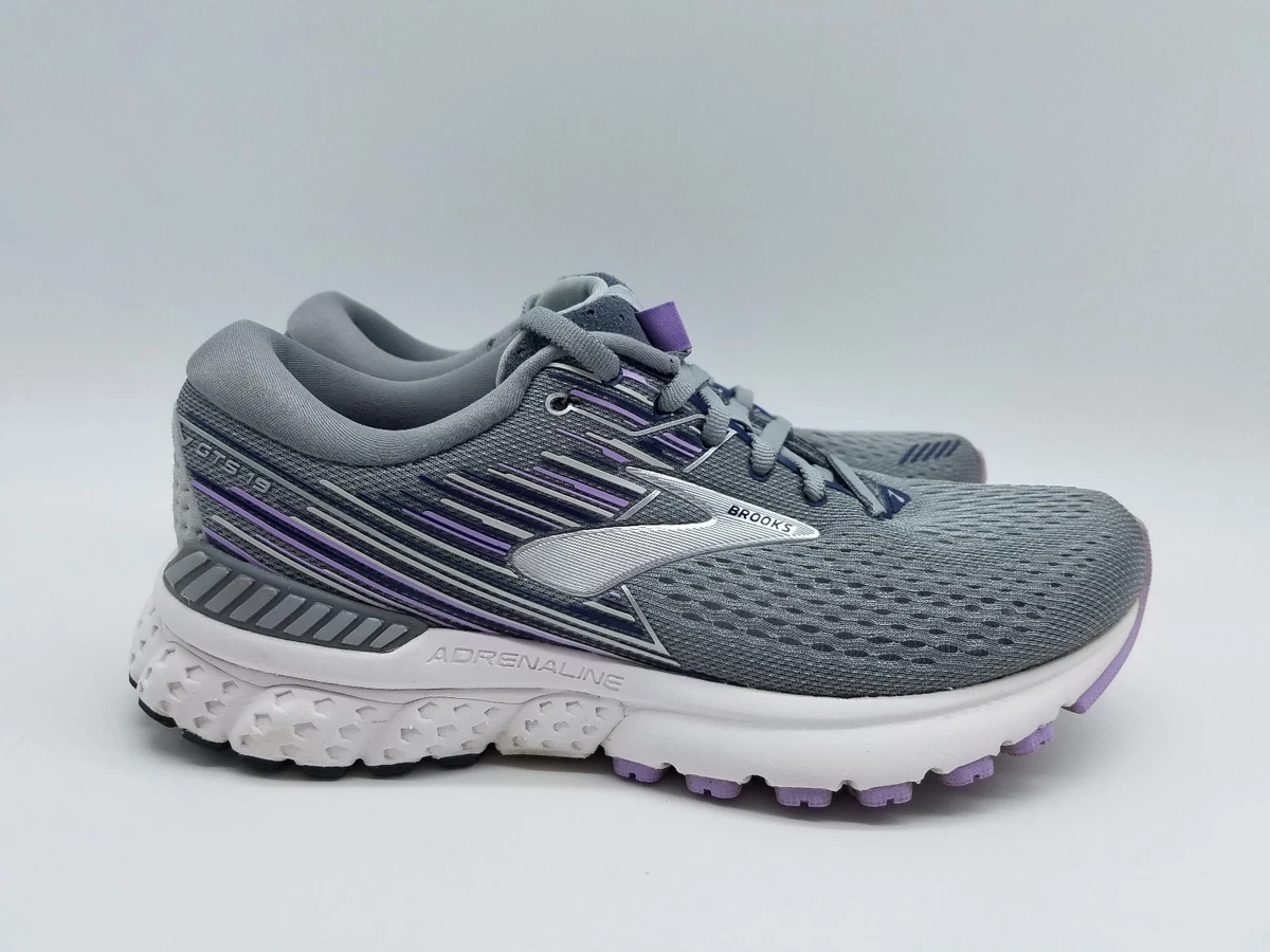 Brooks Adrenaline GTS 19 Women s Running Shoes 7 D Wide Gray eBay