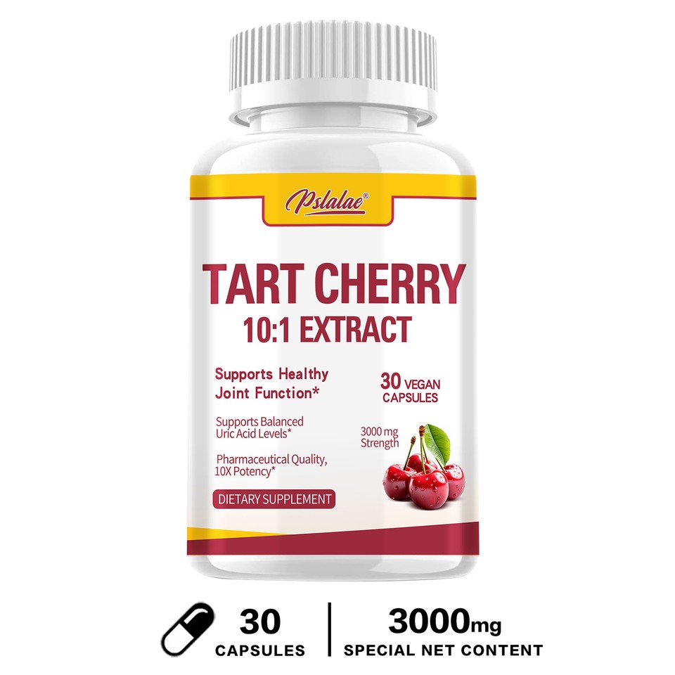 Tart Cherry Strength 101 Extract 3000mg Relieve Joint Pain and Gout