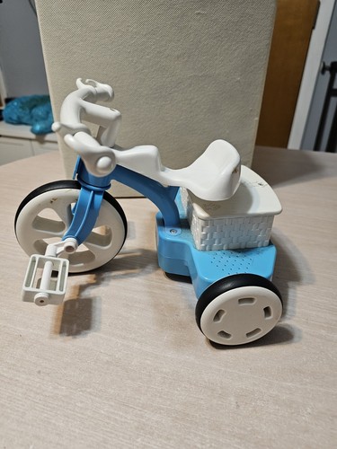 Mattel Doll Tricycle Toy 1998 Blue Interactive Motorized Baby Trike N Go Works - Picture 2 of 9