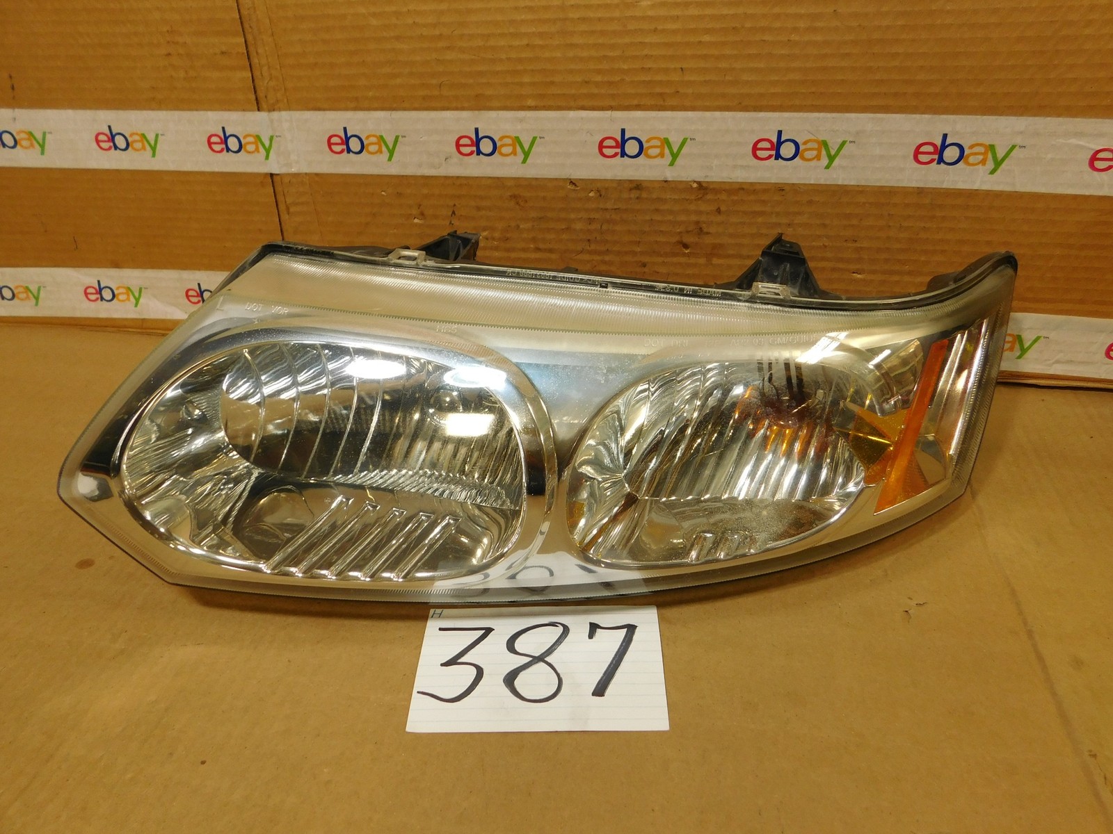 03 04 05 06 07 Saturn Ion DRIVER Side Headlight Used Front Lamp #387-H