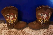 Disney's Toy Story 4 Toddler Boys Brown Woody Western Cowboy Boots Size 6