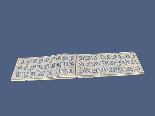 Vintage Modeles A Broder Cross Stitch Booklet Different Alphabet Script - Picture 4 of 4