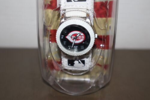 NEW - MLB Cincinnati Reds Unisex White Watch Game Time Adjustable Straps - Picture 3 of 5