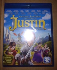 NEW Still Sealed Blu Ray - JUSTIN and the Knights of Valor - Antonio Banderas