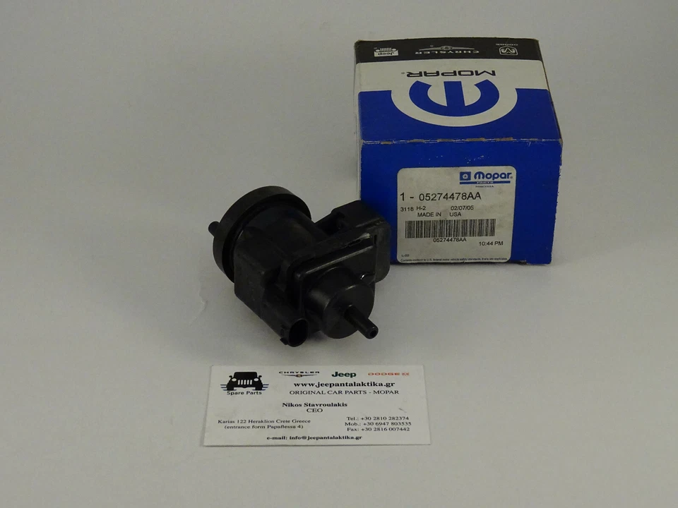 Solenoid Vacuum Jeep Grand Cherokee WG 2.7 Diesel 02-04 5274478AA Genuine Mopar - Image 4 of 4