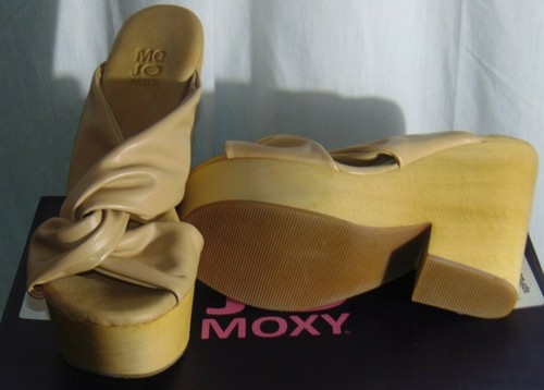 Size 8m Mojo Moxy Mally Beige Women Platform Sandals - Picture 4 of 4