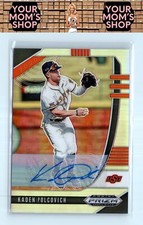 2020 Panini Prizm Draft #PDP78 Kaden Polcovich Base Autographs Silver Prizm