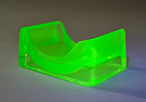 Antique (1930s) Lillicraps Hone ~ Uranium Glass ~ Glass Razor Blade Sharpener - Picture 18 of 21