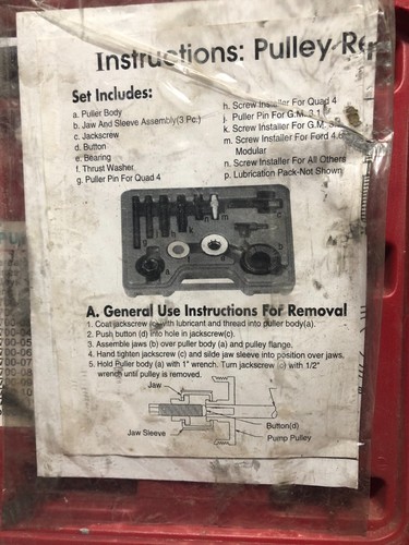 ATD-3052 PULLEY REMOVER AND INSTALLER SET - Picture 3 of 4