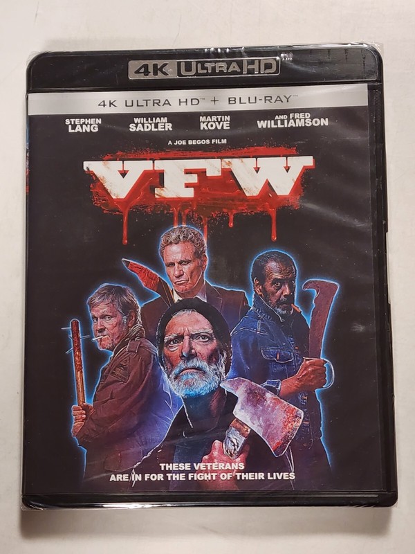 SEALED VFW 4K ULTRA HD BLU-RAY STEHPEN LANG WILLIAM SADLER 2019 CINESTATE