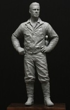 1/16 Resin Figure Model Kit WWII US Tank Commander Unassembled Unpainted