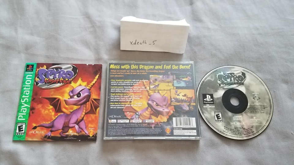 Spyro 2 Ripto's Rage Sony PlayStation 1 PS1 Greatest Hits Game Complete ...