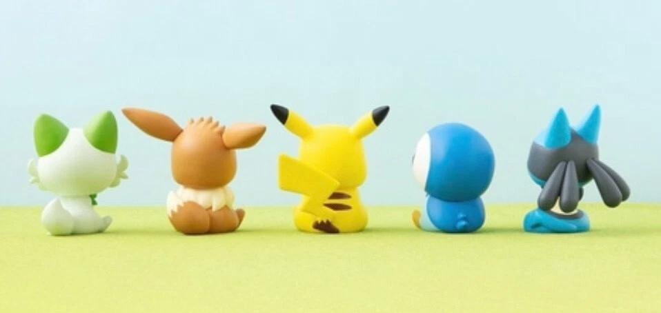 Pokemon Center Rukappu Figura Pikachu Eevee Lucario Piplup Nyaoha Juego de 5 Foto 4 de 4
