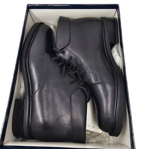 Jennifer Moore Vintage Black Leather Above Ankle Womens Boots 1990s Size 9 NOS - Picture 14 of 15
