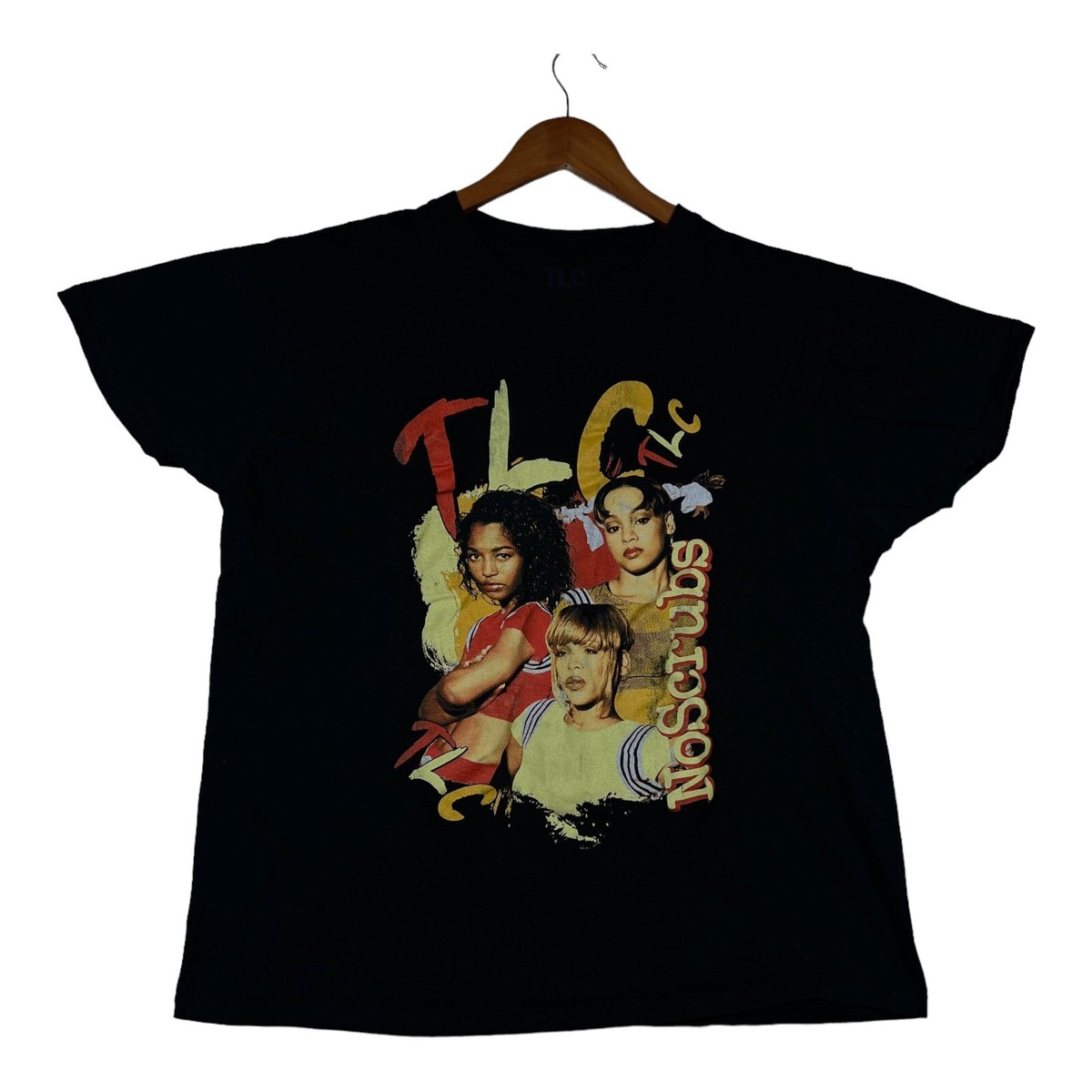 TLC 90sヴィンテージtシャツ TLC No Scrubs Retro Style Reprint 90s R&B Left Eye Chilli T