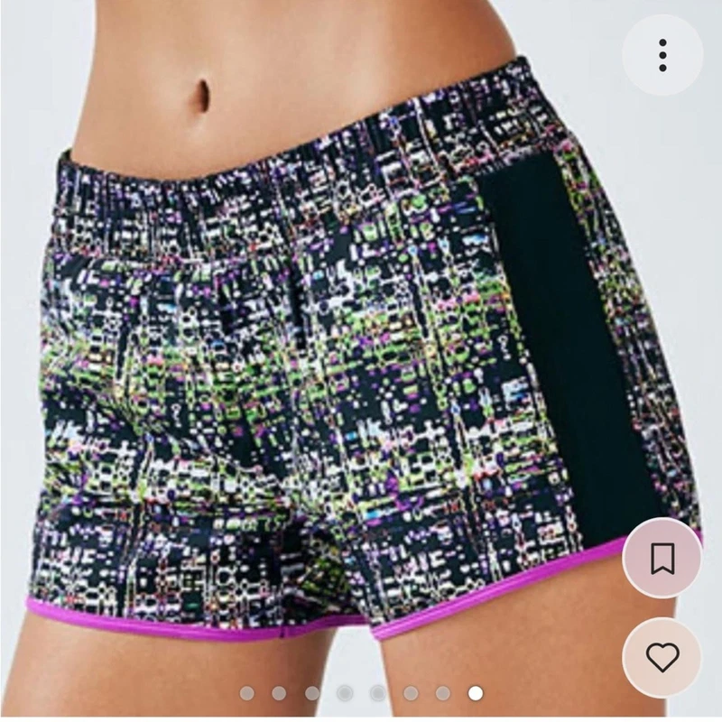 fabletics mesh panel running shorts