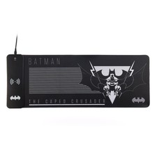 DC Comics Batman XL RGB Gaming-muismat met 15 W draadloze oplader   aanpasbare l