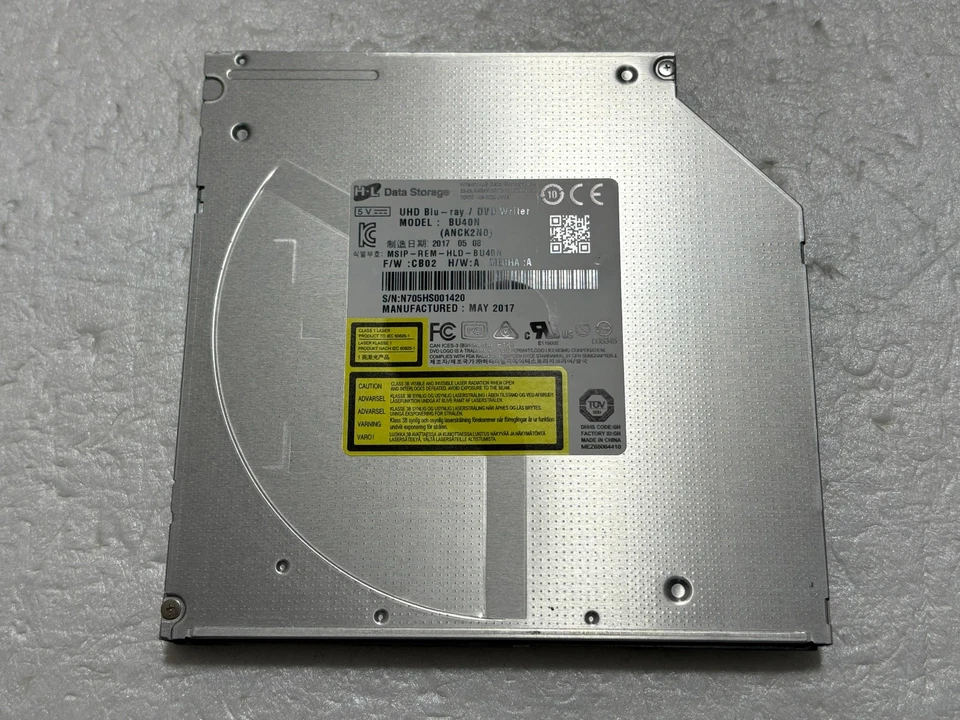 Hitachi-LG HLDS BU40N 9.5mm Ultra Slim Blu-ray DVD BDXL SATA Drive - Image 3 of 4