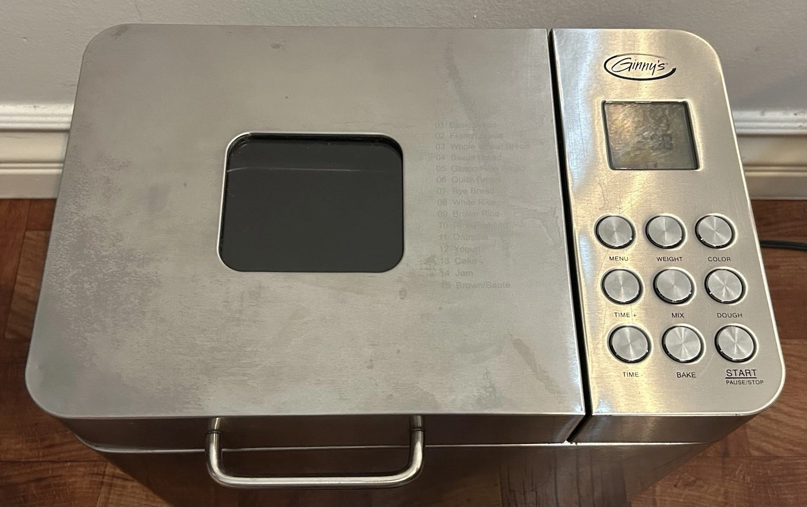 Ginny’s bread machine Model: BM100