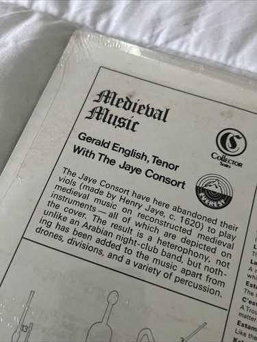 Medieval Music: Gerald English, Tenor w/ The Jaye Consort Everest 3447 SEALED - Picture 11 of 11