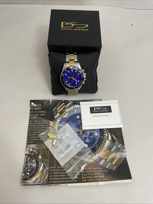 Daniel Steiger LAZER BLUE STEEL WATCH EX/ALBW Azul Blue 9409B-M