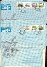 ZIMBABWE 1999 2 USED BY ORDER ILLUSTRATED AEROGRAMMES    A636