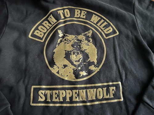 Steppenwolf Born To Be Wild Patch Zip Up Hoodie L Large Like New - Picture 3 of 7