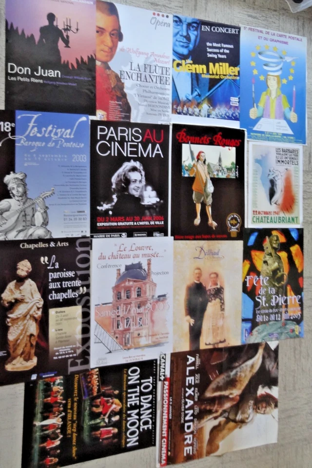 Lot 90 Affiches Publicitaires Musées, Acteurs, Religieuses, Expositions Diverses - Photo 4/4