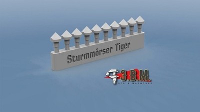1/35 Kegelschrauben für Sturmmörser Tiger ''Sturmtiger'' E.V.M. Modelle - RS35025