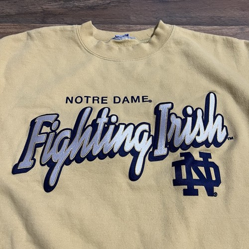 Champion Notre Dame Fighting Irish Sweater Adult M Medium Fleece Sweatshirt - Picture 3 of 9