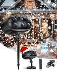 Christmas Snowflake Projector Lights, Snow Falling LED Light with Remote, 