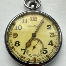 Jaeger-LeCoultre G.S.T.P. Military Pocket Watch WWII military, not running 