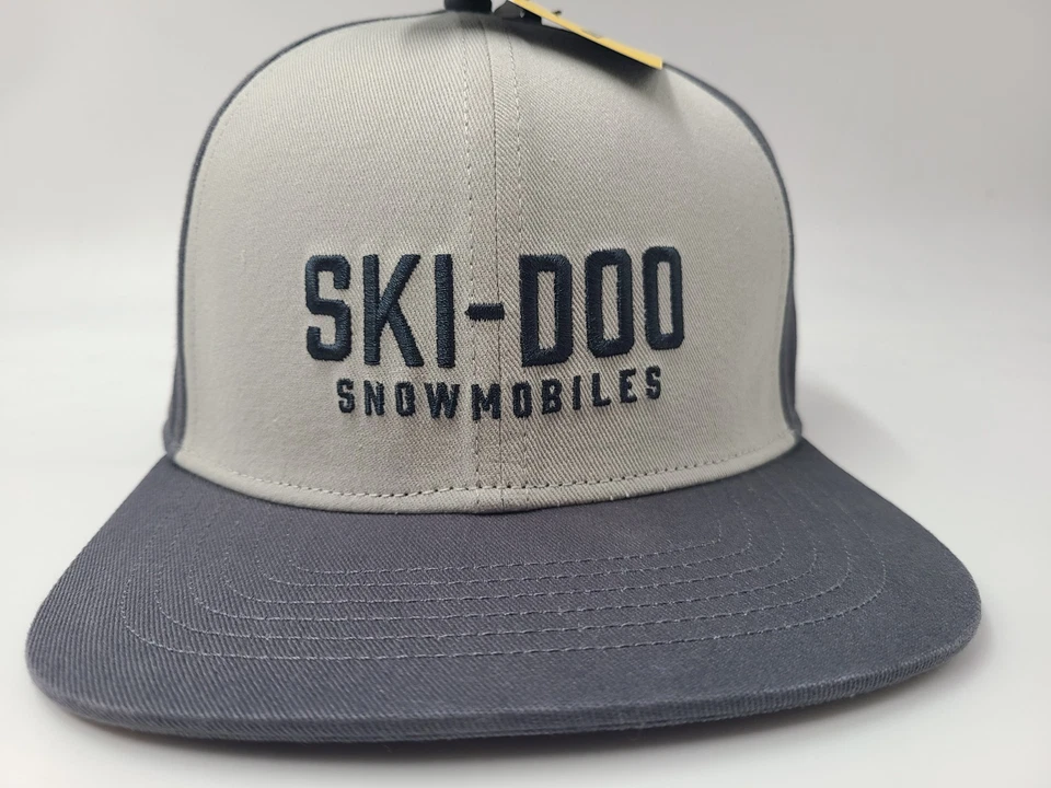 Ski-Doo Motos de Nieve Flex Ajustado (Parece M-L) Sombrero Gorra Snow Papá Hombres Mujeres Gris Azul Foto 2 de 4