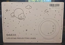 GGE01 LED Star Light Projector For Adults & Kids- New in Open Box!