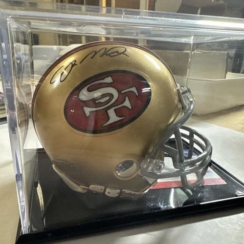 Joe Montana Autographed Mini Helmet Psadna Number D40817 With Case