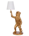 Table lamp monkey light sculpture table lamp monkey monkey lamp animal light gold 62 cm