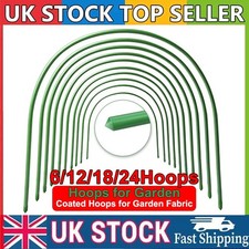 Garden Support Hoops: Rust-Free 4ft Steel Plastic-Coated for Garden Grow Tunnel