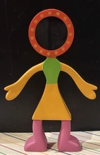 CBS DESIGNS FLEXO Buddies Bendable Photo Picture Frame Teen Girl Mom Sitter 1998