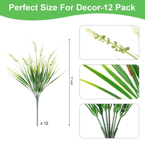 Artificial Faux Plants Outdoor Spirng Decorations, Summer Fake Monkey Grass f... - Picture 7 of 8