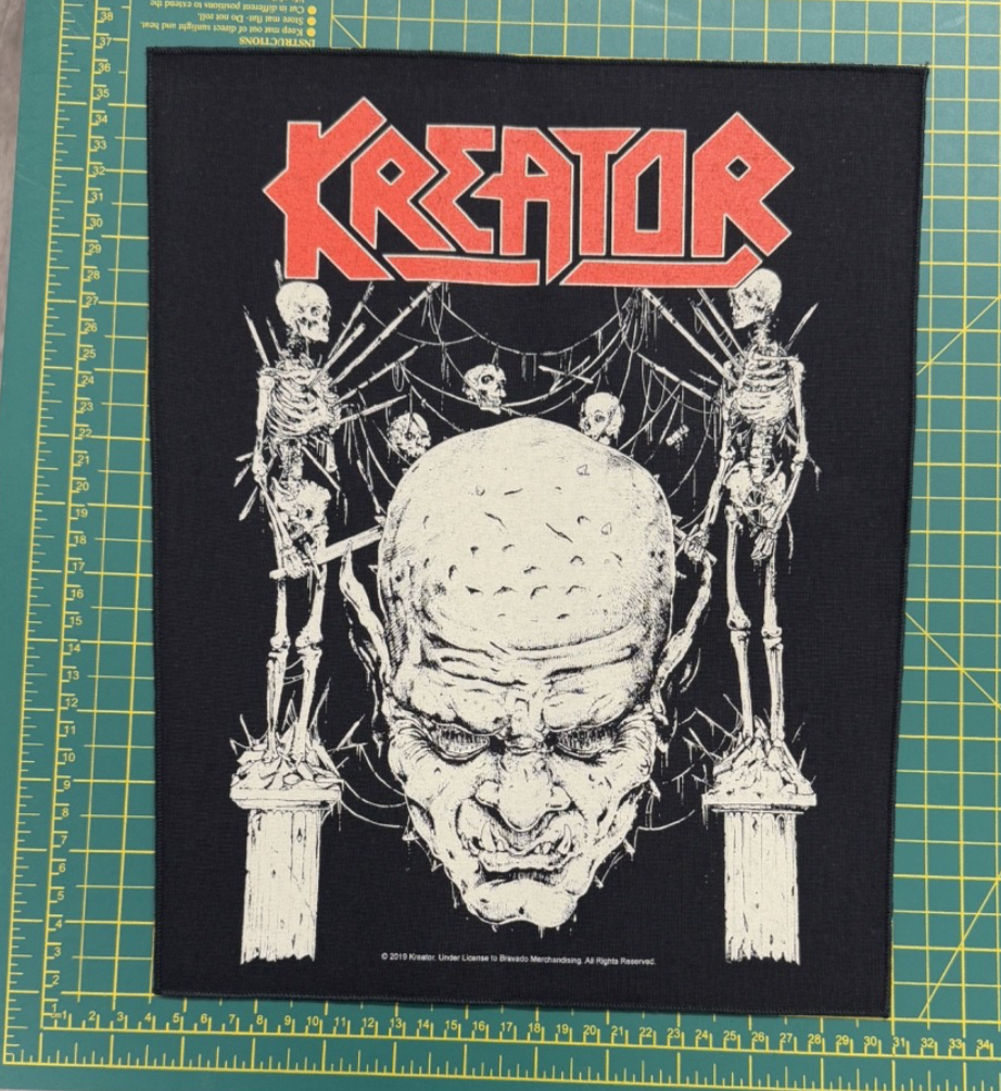 Kreator Skull And Skeletons Large Size Back Patch Officially Licensed