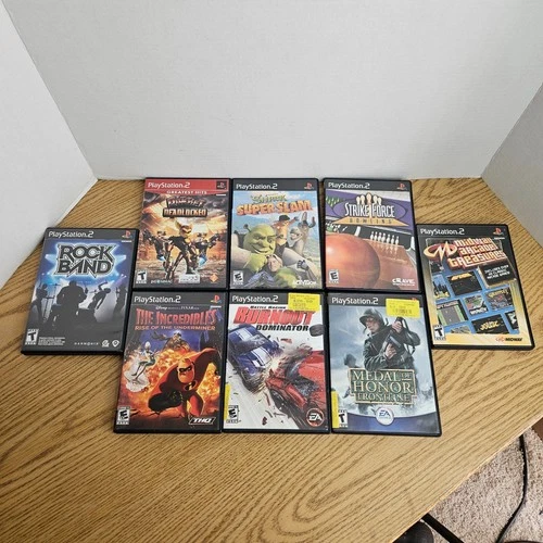 Lot of 8 Sony PlayStation 2 PS2 Games