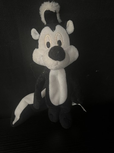 Vintage 1997 Warner Bros. Studio Store PEPE LE PEW Bean Bag 9" Plush Used! B-7 - 第 6/10 張圖片