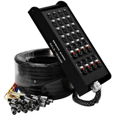 Seismic Audio-SALS-16x8x50-16 Channel 50' Pro Stage XLR Snake Cable ( & 1/4 TRS